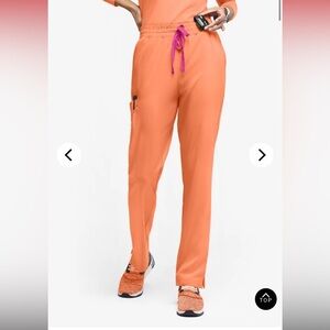 Easy Stretch bright orange scrub bottoms